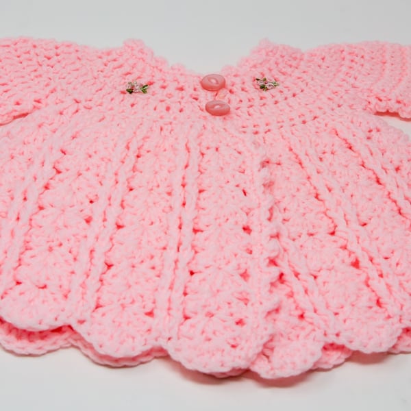 Baby Coat in Pretty Pink