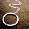 Personalised Silver - Fat Moon Pendant