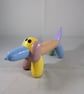 Ceramic Rainbow Pastel Balloon Dachshund Sausage Dog Animal Figurine Ornament. - Image 1