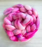 Polwarth Hand Dyed Fibre, Combed Top or Roving 100g