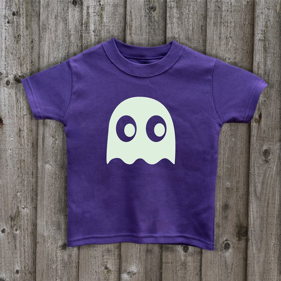 HALLOWEEN GHOST  Glow in the Dark  T shirt