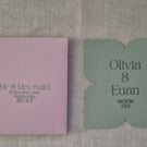 Save the date card & envelope