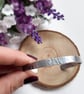 Stripe Textured Hammered Aluminium Cuff Bracelet - Image 3