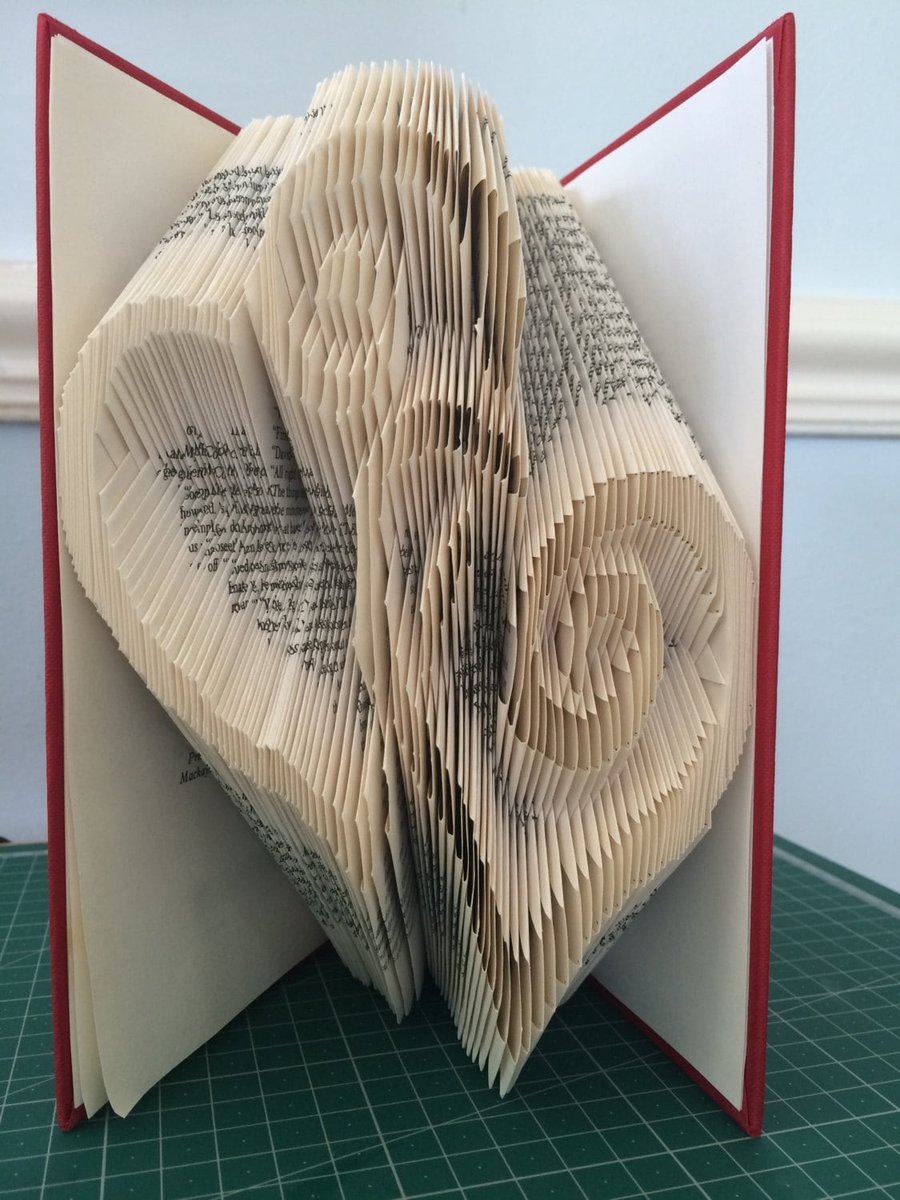 Curly Hearts MMF Book Folding Pattern - EMAILED PDF PATTERN