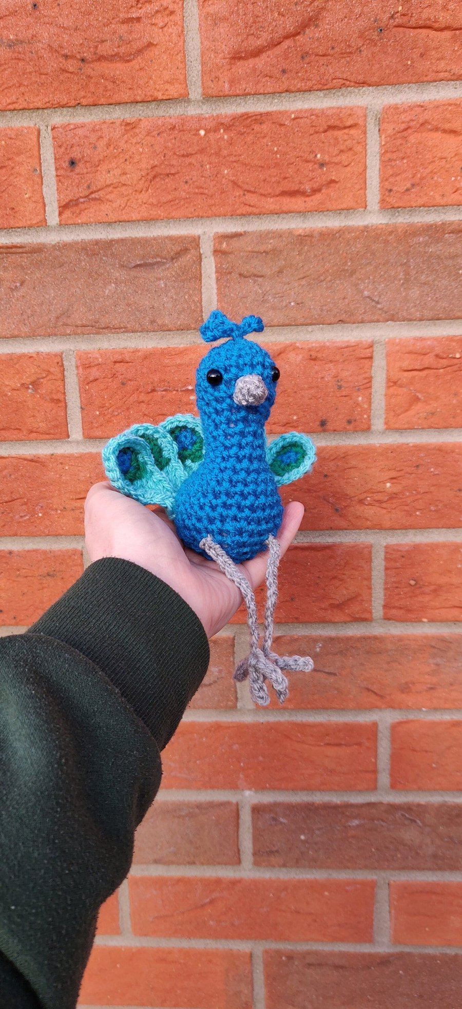 Crochet Peacock Ornament, Peacock gift for Her, Peacock Feather Birthday Gift, P