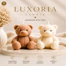 Luxury Teddy Bear Candle Handmade Soy Wax Candle Cute Aesthetic Gift Minimalist 