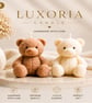 Luxury Teddy Bear Candle Handmade Soy Wax Candle Cute Aesthetic Gift Minimalist 