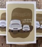 Father's Day Card, Car Lovers, Modern Calligraphy, Greeting Card, Cars - Image 2