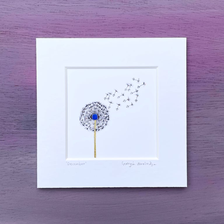 December Birthstone Wish 5" x 5"