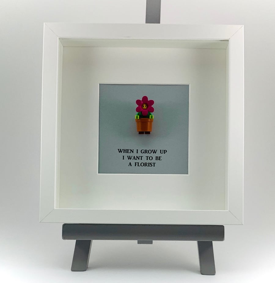 When I grow up I want to be a florist mini Figure frame.