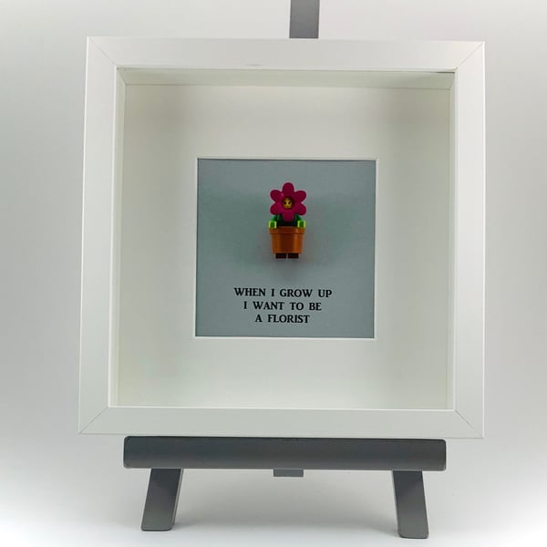 When I grow up I want to be a florist mini Figure frame.