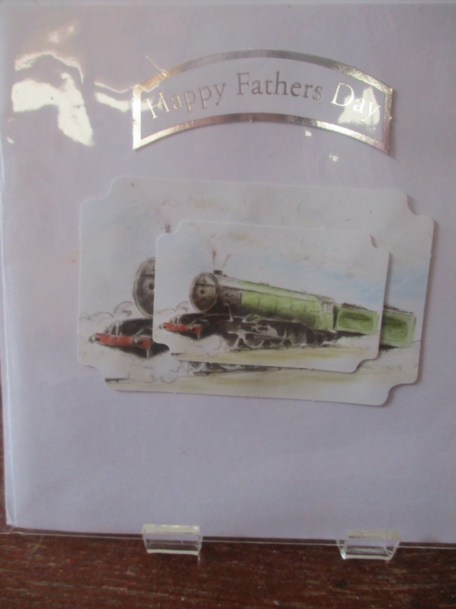 Happy Father's Day Train Card