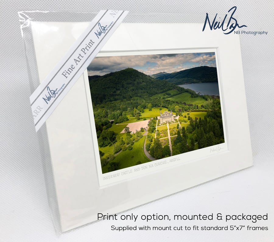 Inveraray Castle Argyll Scotland - A6 (7" x 5") Unframed Print