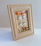 Farmhouse dresser wall art, fused glass framed art, kitchen decor, housewarming 