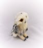 Snowy Owl, Model of an Owl, Needle Felted Owl, Felt Owl Ornament, Cute Owl - Image 2