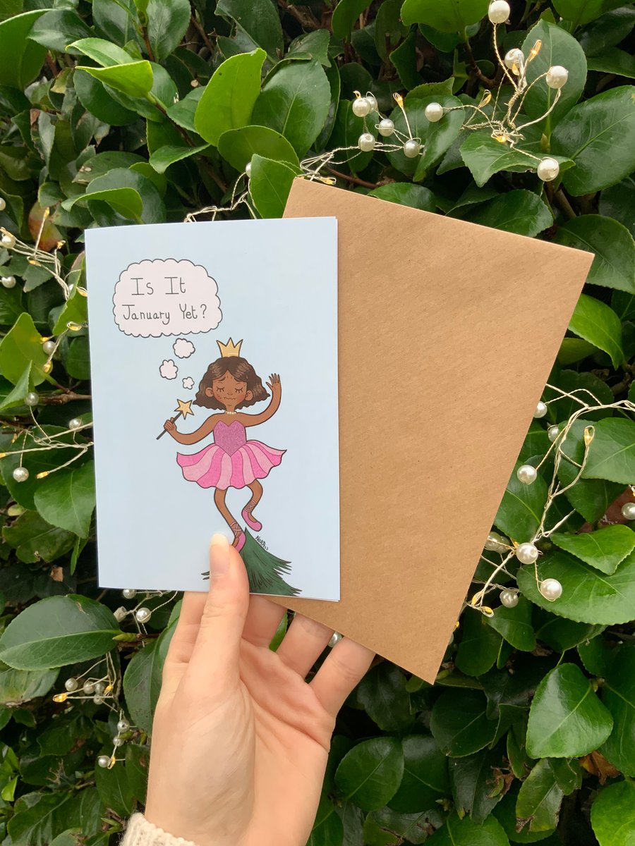 Plastic Free Is it January Yet Christmas Card - A6