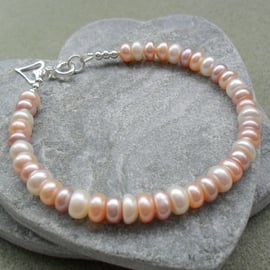 Sterling Silver Fresh water Pearl Bracelet