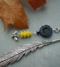 Metal & beads feather bookmark - Image 1