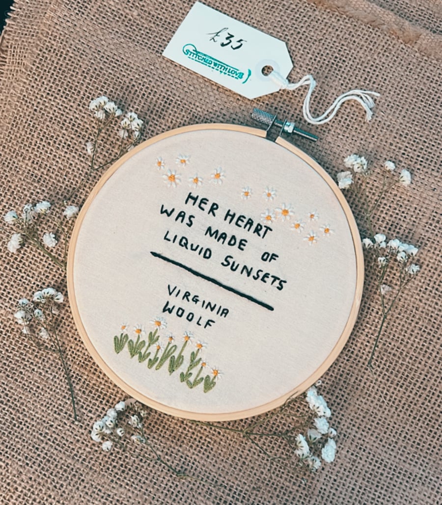 Embroidery Quote