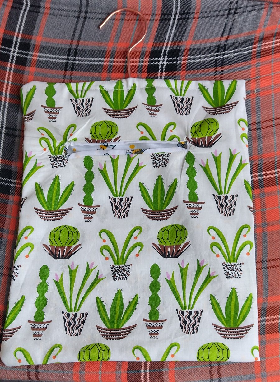 Succulent peg bag