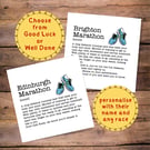 Marathon Definition Card - card for runner, good luck, well done, any run