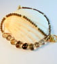 Smoky Quartz Necklace With Yellow Swarovski Crystals - Handmade In Devon - Image 3
