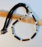 Picasso Jasper Necklace With Moonstone And Black Spinel - Handmade In Devon - Image 2