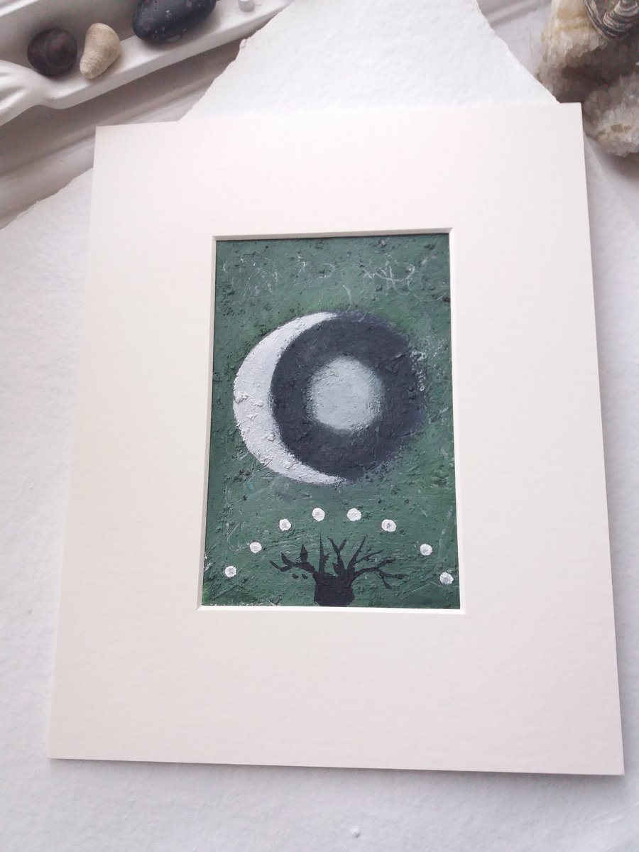 the fattening moon - moon art