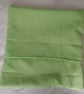 Pair of patchwork cushion covers in lime green, turquoise, yellow, grey, floral - Image 4