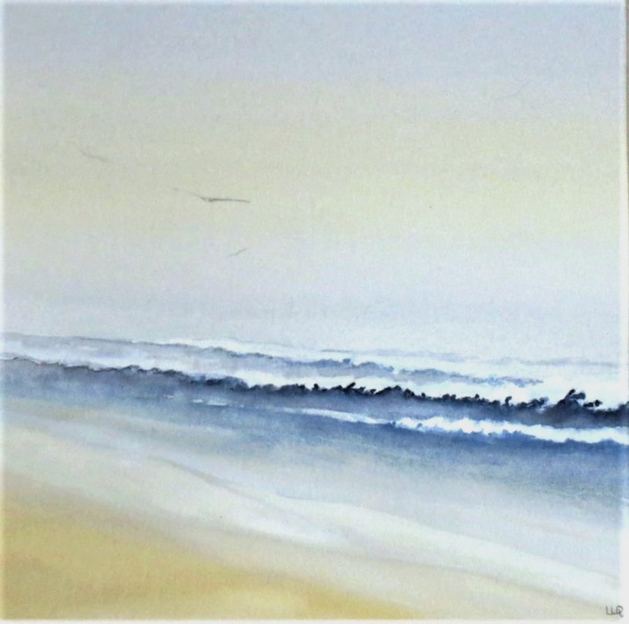 Beside the seaside watercolour painting