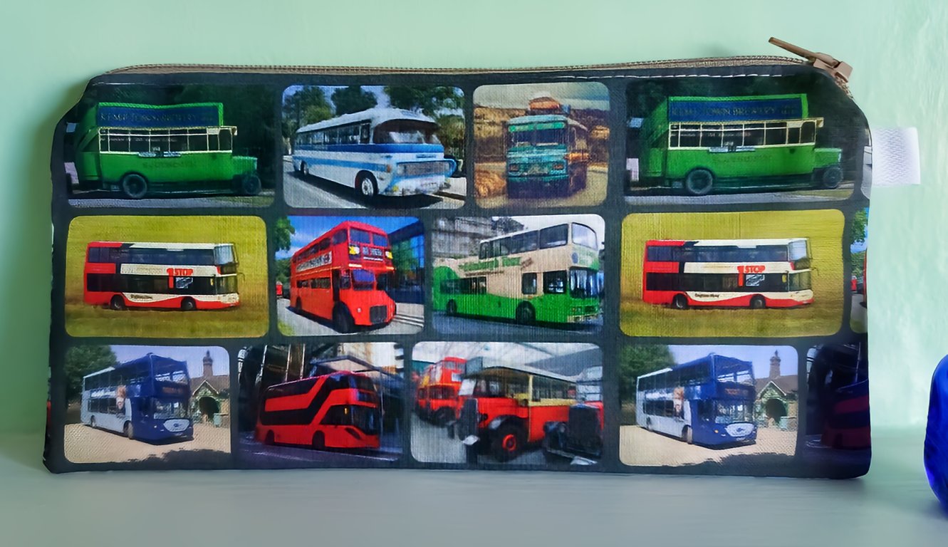 Buses Pencil Case Small Bag