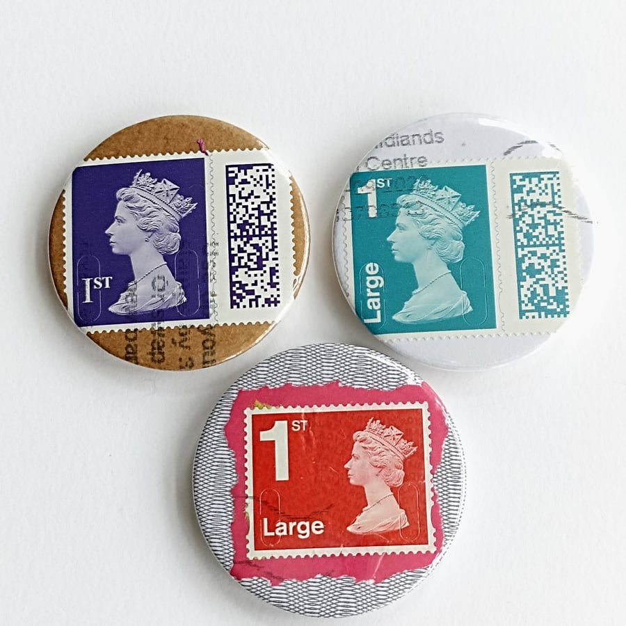 Postage Stamp Art Magnets