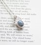 Silver botanical necklace with labradorite, gemstone necklace - Image 3