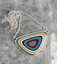 Statement Jeep fordite and sterling silver necklace - Image 3