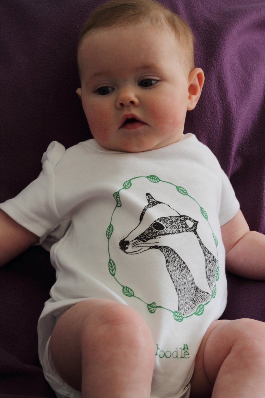 Organic Badger Baby Grow