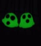 Cute Spooky Glow in the Dark Ghost Earrings -Dangle and Drop  Halloween Earrings - Image 2