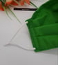 Green large face mask, adjustable,  nose wire,  3 layer.   - Image 8