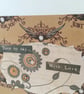 Steampunk elegant lady Victorian London scene card. - Image 8