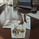  Little Photo Frame Ornament - Handcrafted with Vintage Sheet Music Origami