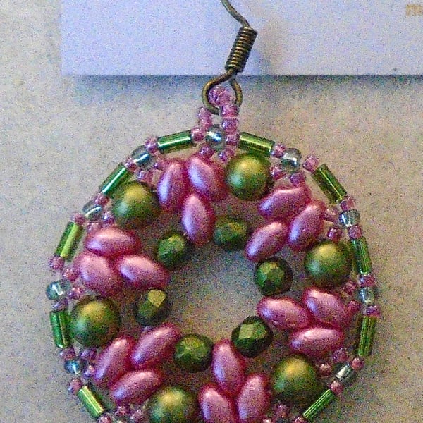 1920s-style bead earrings (customisable)