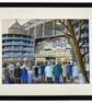 Manchester C. Framed & Unframed Art Print, City Football Club FC, Stadium Gift - Image 5