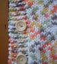Chunky Poncho Knitted In Random Coloured Yarn (R554) - Image 4