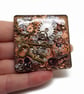 Handmade Steampunk Fridge Magnet, Resin Embedded Cogs and Keys - Image 2