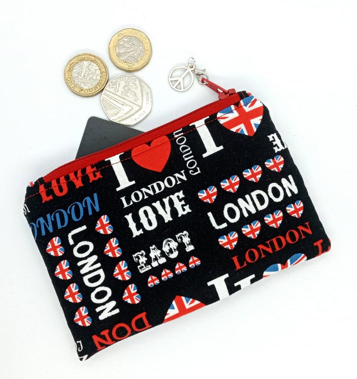 I love London coin and card purse NO POSTAGE  454KF
