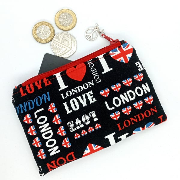 I love London coin and card purse NO POSTAGE  454KF