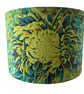Bright Green Blue Chrysanthemum Flower Lampshade 
