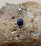 Tiny Bloodstone pendant. 925 sterling silver. March birthstone necklace. - Image 2