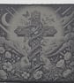 Celtic Cross Slate Coasters Set of 4, Celestial Moon & Stars, Cosmic Gothic Home - Image 3