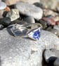 Sea Pottery Hammered Sterling Silver Ring - Adjustable - 1062