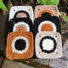 Contemporary Crochet Coasters, Set of Six
